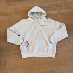 Dandy Worldwide Oversized Hoodie Gift Giving Size L Gray Pink